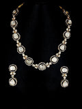 Gold Polki & Diamond Necklace Set