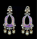 Gold Polki, Diamond & Pearl Earings