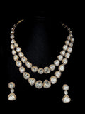 Gold Polki & Diamond Necklace Set