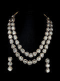 Gold Polki & Diamond Necklace Set